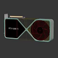 RTX 4090 Ti Graphics Card With Single Cooling Fan And Modern Design