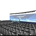 Stage Setup With Lighting And Audience Seats For 2023 China City Digital Economy Summit