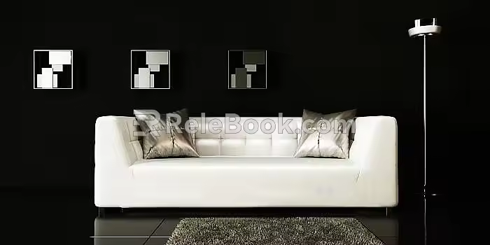 Double sofa 3d model