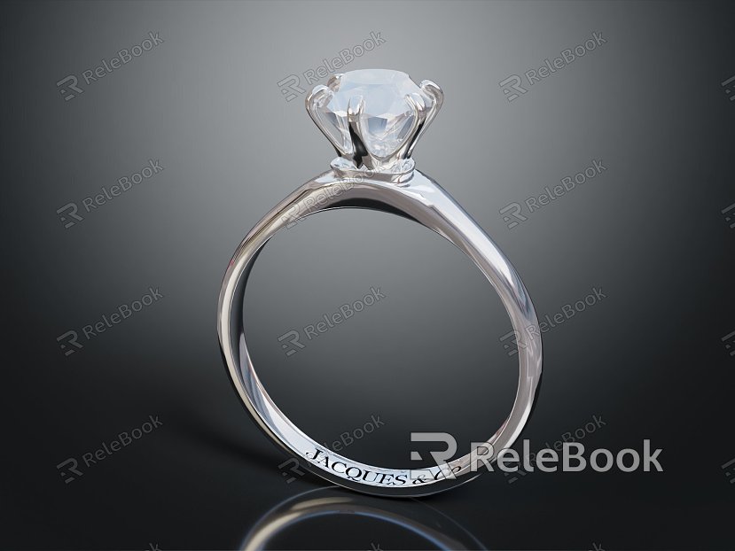 Modern Ring Diamond Ring Gem Ring Women's Ring model