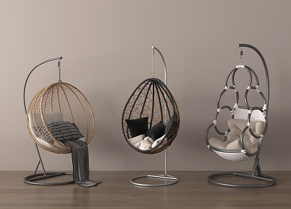 Modern Hanging Chair Modern Swing Chair Hanging Chair Rattan Hanging Chair 3d model