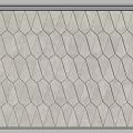 Upholstered Soft Panel With Geometric Diamond Stitching In Gray Tone And Dark Frame 3d model