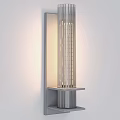 Elegant Modern Luxury Chandelier With Striped Glass Brass Frame And Warm Light