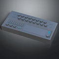 Modern Electronic Control Panel With Multiple Knobs And Buttons For Professional Use