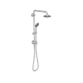 Modern Shower System With Fixed Head Handheld Spray And Flexible Hose 3d model