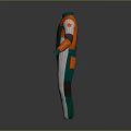Orange Green Jumpsuit With Gray Black Accents For Comfortable Everyday Wear