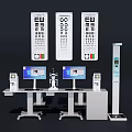 Vision testing instrument Vision testing table Height measurer Physical examination instrument 3d model