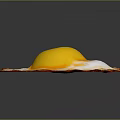 Fried Egg Fried Egg Game Item 3d model