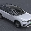 White Jeep SUV With Green License Plate And Modern Exterior Design