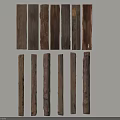 Various Wood And Stone Decorative Planks And Logs For Wall
