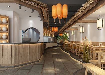 New Chinese Restaurant Chinese Restaurant 3d model