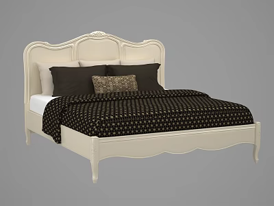 Jane Europe double bed 3d model