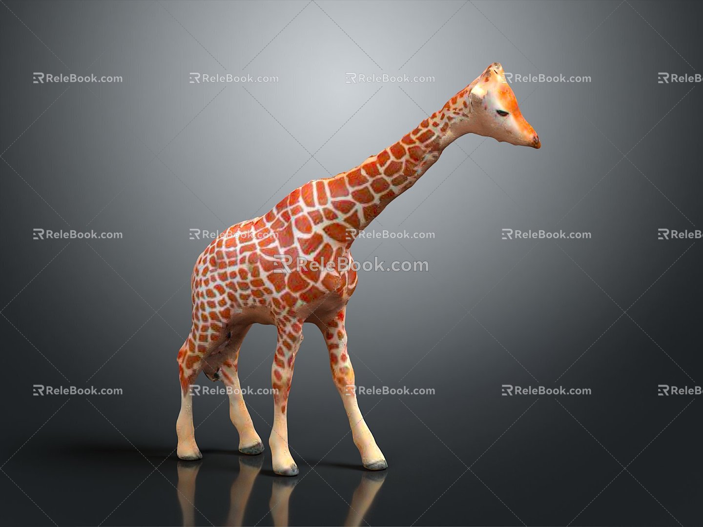 Giraffe Low Model Giraffe African Animal Toy Giraffe Muppet Toy Animal Cartoon Giraffe 3d model