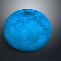 Blue Textured Sphere Daily Life Decorative Home Item With Modern Design