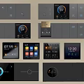 Modern smart panel control panel switch socket 3d model