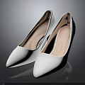White Pointed Toe High Heels Stylish Women's Footwear For Elegant Occasions