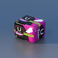 Essential Daily Living Sanitary Pad With Pink Black Design And Leak Protection