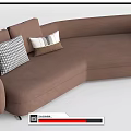 Modern Multiplayer Sofa 3d model