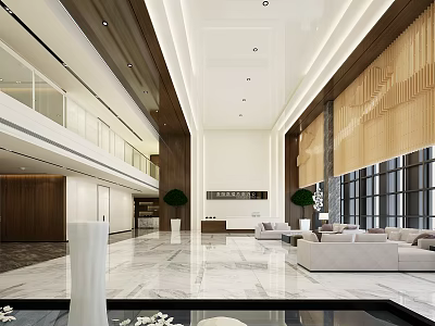 Modern Hall Office Hall 3d model