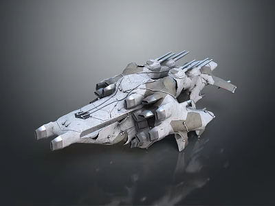 Futuristic Fighter Jet With Advanced Weapon Systems 3d model