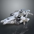 Modern fighter sci-fighter sci-fighter space fighter 3d model