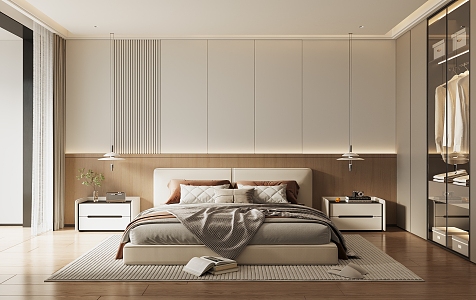 Modern Superior Bedroom 3d model