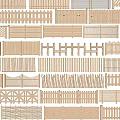 Wooden Garden Fences Collection Featuring Slatted Designs Lattice Patterns And Decorative Panels