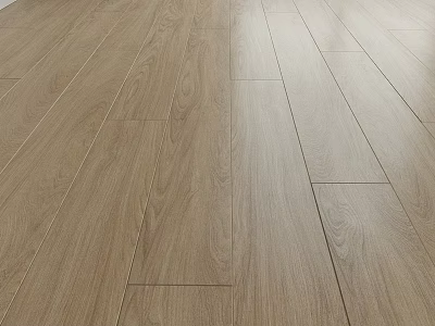 Light Tone Wooden Floor With Natural Grain And Smooth Surface For Modern Home Interior 3d model