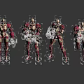 Robot Binding Action Robot Warrior Gundam Mecha Man Science Fiction Man Transformers Mecha Warrior Future Warrior Iron Man Robot 3d model