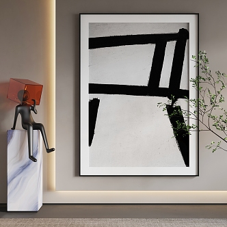 Hanging Painting Decorative Painting 3d model