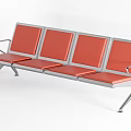 Public Chairs In Various Colors And Styles With Metal Frames And Padded Seats
