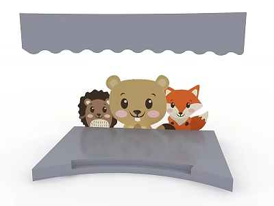 square stage 3d model square stage 3d model