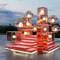 New Chinese Style Meichen Lantern Meichen 3d model
