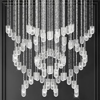 Modern Crystal Chandelier Decorative Crystal Chandelier 3d model