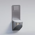 Sleek Modern Wall Mounted Silver Metal Waste Bin With Lid For Daily Use