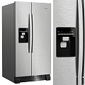 Stainless Steel Modern Kitchen Appliances Set Including Refrigerator Cooktop And Oven