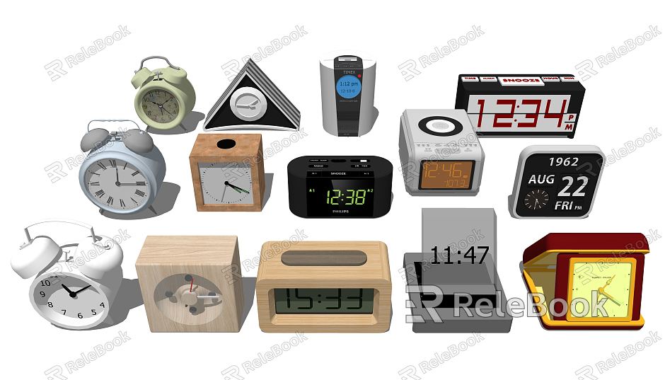 Modern clock alarm clock model