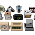 Modern clock alarm clock 3d model