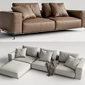 Modern Combination Sofa Multiplayer Sofa 3d model