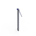 Industrial Mechanical Bracket with Slim Metal Frame and Blue Top Component