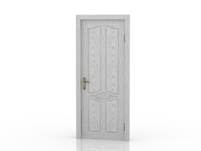 Modern Interior Door Solid Wood Door 3d model