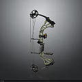 Crossbow Mechanical Crossbow Shift Bow and Arrow Shoot Far Equipment Weapons High-tech Crossbow 3d model