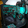 High Tech Spacecraft Cockpit Interior With Detailed Control Panels And Astronaut Seats