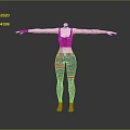 Black Sports Bra Leggings And Sneakers Sporty Casual Outfit On Model