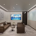Modern Office Interior Design With Desk Chairs Bookshelves And Window Lighting