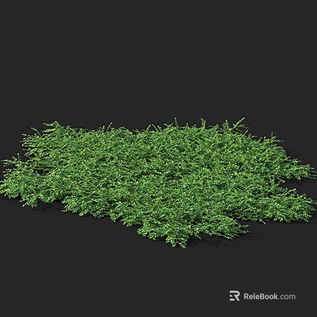 Lush Green Grass Carpet With Fresh Natural Foliage And Vibrant Texture 3d model 