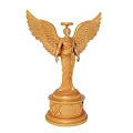 Decorative Golden Angel Statue With Wings Halo And Oscar Engraved Base