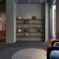 Elegant Boutique Interior With Green Sofa Small Table And Decorative Elements