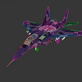 Blue Camouflage Fighter Jet Model With Detailed Paint And Military Insignia