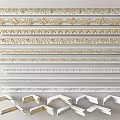 Various Decorative Crown Molding Designs With Gold Accents White Styles And Corner Pieces
